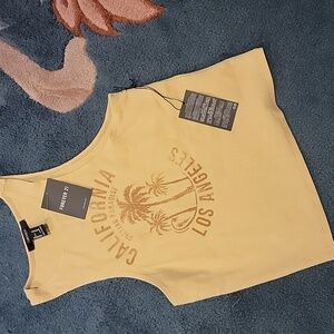 GONE *NWT Forever 21 Yellow California Tank Top** BOGO Free!